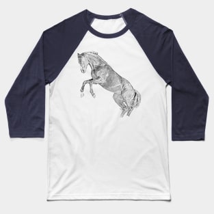 Jumping Horse Baseball T-Shirt